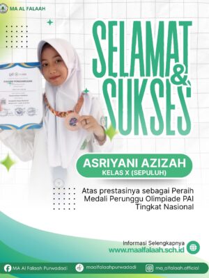 Peraih Medali Perunggu dalam ajang Olimpiade PAI Tingkat Nasional Peraih Medali Perunggu dalam ajang Olimpiade PAI Tingkat Nasional